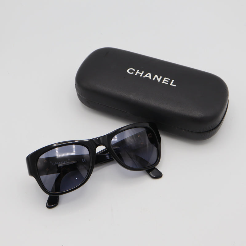 CHANEL シャネル サングラス ココマーク 02462 94305 ブラック 度無し ケース有 H19792