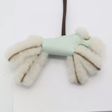 HERMES エルメス バディチャーム 犬 水色系 バッグチャーム キーホルダー 26k813-5