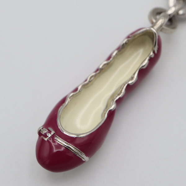 TOD'S トッズ キーホルダー バレーシューズ キーチャーム パープル系 アクセサリー M1116