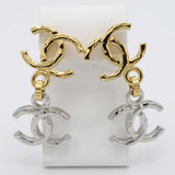 CHANEL シャネル ピアス ココマーク B26P シルバーカラー×ゴールドカラー アクセサリー H24513