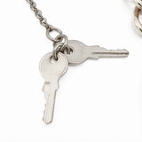 DOLCE&GABBANA ドルチェ＆ガッバーナ ウォレットチェーン 南京錠 DG ドルガバ シルバーカラー 鍵付 20k30-669