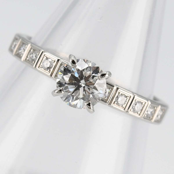 仕上済 CHOPARD ショパール リング アイスキューブ 9号 829766 D0.51 F-VS2 PT950 3.5g ジュエリー 箱・鑑有 mo44