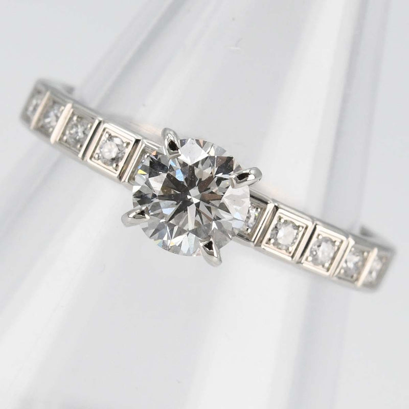仕上済 CHOPARD ショパール リング アイスキューブ 9号 829766 D0.51 F-VS2 PT950 3.5g ジュエリー 箱・鑑有 mo44