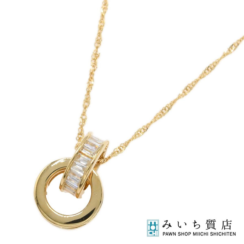 仕上げ済 ダイヤモンド ネックレス K18 D0.40 約1.9g ジュエリー 25k817-3
