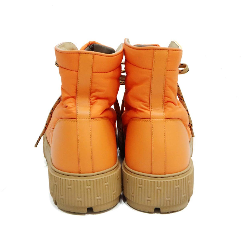 HERMES エルメス フレッシュ ナイロン レザー レースアップ ショート
