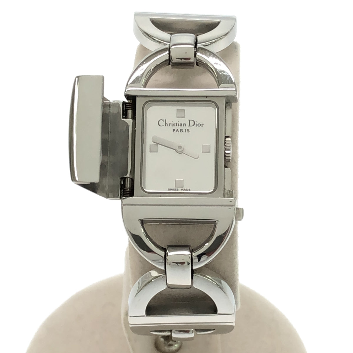 腕時計 稼働 Christian Dior ディオール D78-100 クォーツ シルバー色