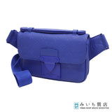LOUIS VUITTON ルイヴィトン LV M58486 Sロック スリングバッグ トリヨンレザー ショルダーバッグ ブルー 袋有 25k99-1