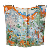 HERMES エルメス カレ140 カシシル Cosmographia Universalis 宇宙誌 シルク100％ 箱有 H10918