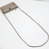 未使用 CHANEL シャネル ボーイシャネル チェーンウォレット ショルダーバッグ キャビアスキン 24番台 ゴールドカラー系 H9538