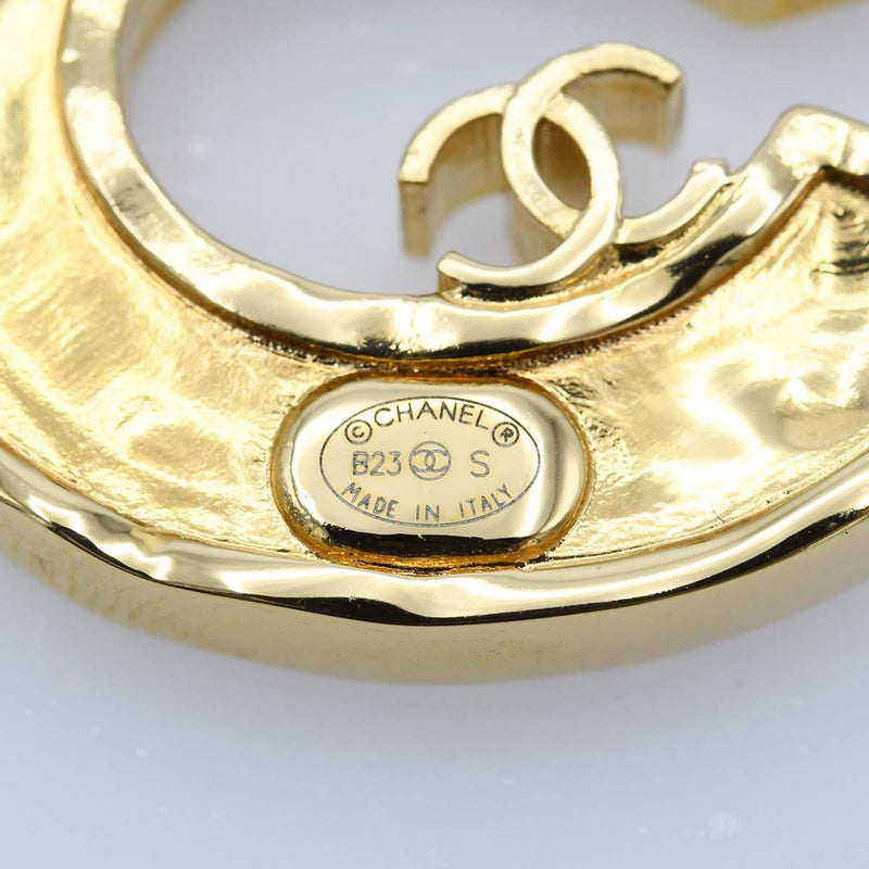 CHANEL シャネル ピアス No.5 ナンバーファイブ B23S ココマーク 黒/ゴールドカラー 箱あり 25k628-1