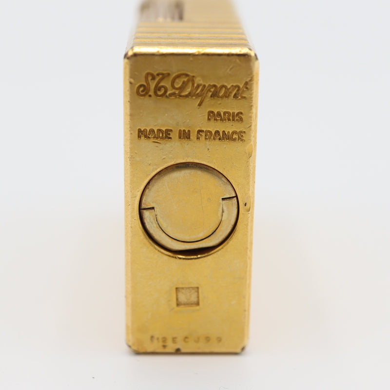 S.T.Dupont デュポン ガスライター LINE1S ライン1S ゴールドカラー ローラー式 着火未確認 H1887