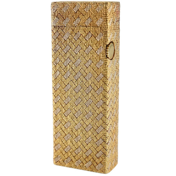 dunhill ダンヒル ガスライター アウタージャケット 約101.9g K18 18ct ゴールド 喫煙具 着火確認済 25k518-3