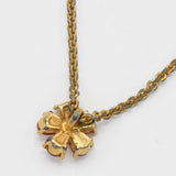 Christian Dior ディオール ネックレス 花 ピンク ラインストーン アクセサリー H24125