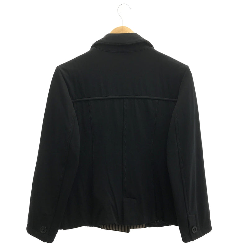 FENDY フェンディ ジャケット ぺカン ブラック アウター サイズ42 レディース 服 ok967