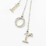 Christian Dior クリスチャンディオール ピアス ロゴ ラインストーン 重量約4.8g シルバーカラー レディース アクセサリー H2679