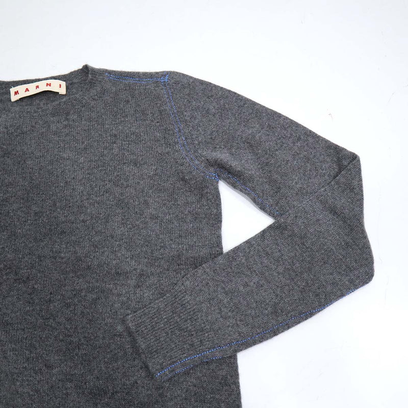 MARNI マルニ 長袖 ニット グレ－ カシミヤ100％ XSサイズ GCMDZ41Q01FX309 レディース セーター 25k943-6