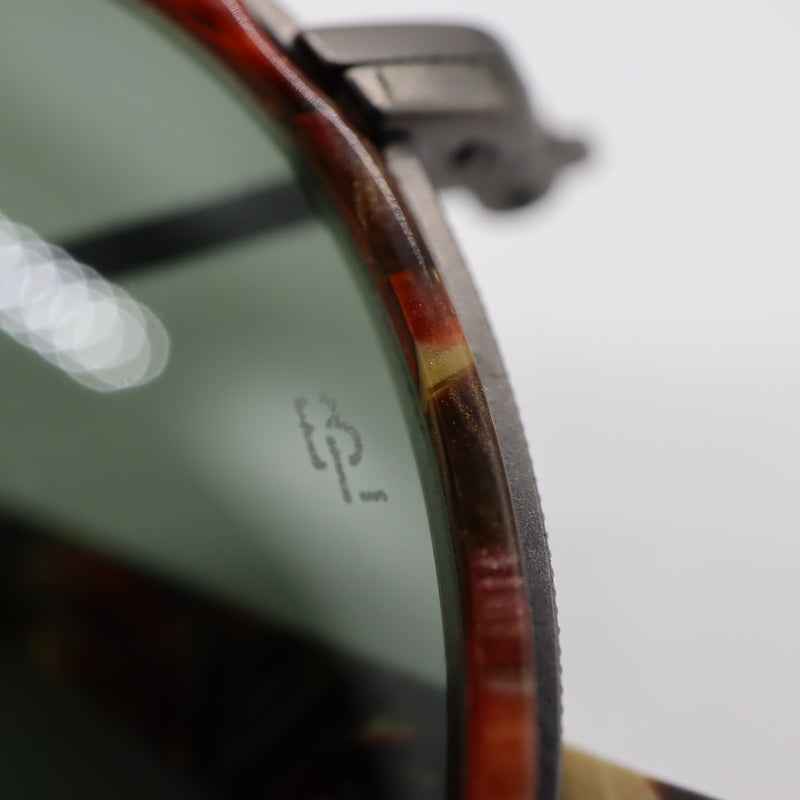 レイバン Ray Ban サングラス w1677 USA ラウンド 度なし ヴィンテージ OLD RAY BAN マーブル模様 M3416