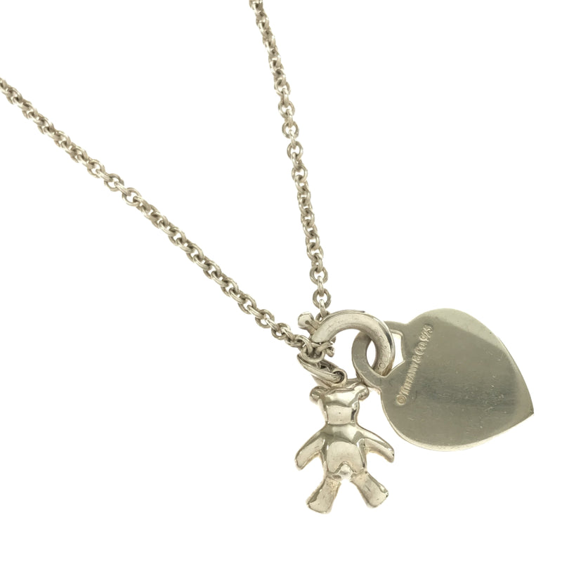 TIFFANY&Co ティファニー ネックレス テディベア リターントゥ ハート 925 シルバー 総重量約16.9g アクセサリー 24k198-4