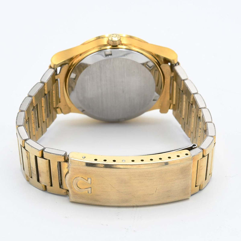 腕時計 稼働 OMEGA オメガ 166.0169 cal.1020 自動巻き デイデイト ゴールド色文字盤 メンズ 箱有 M1612