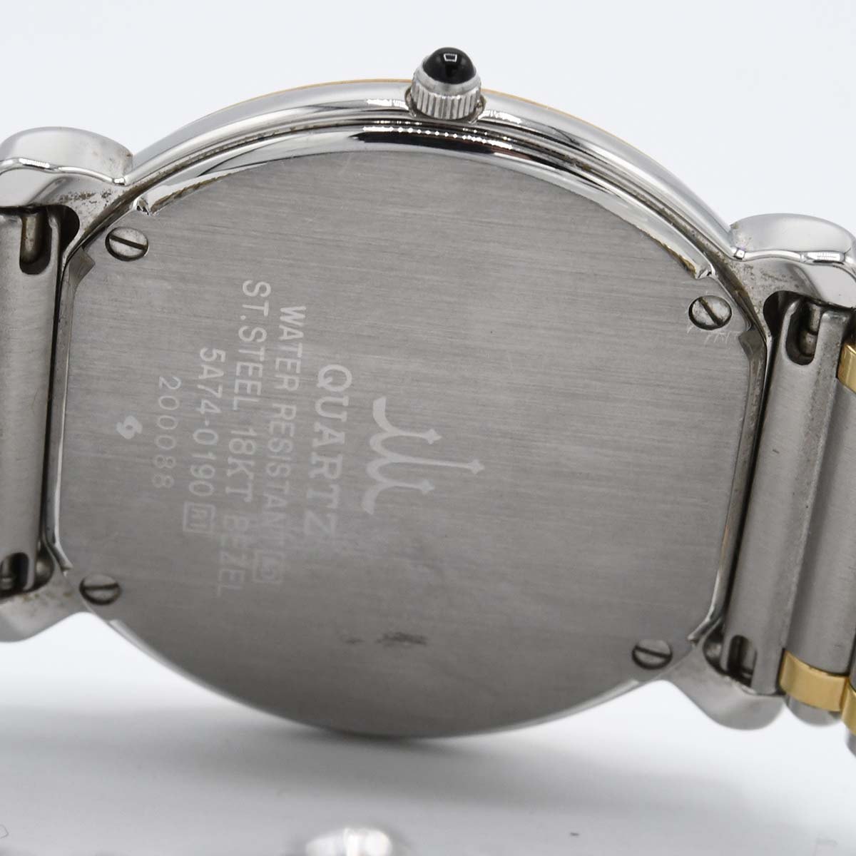 SEIKO CREDOR 5A74-0190 ダイヤ K18 新品電池【訳有り】 SEIKO セイコー クレドール リネアクルバ ダイヤベゼル GKJX060