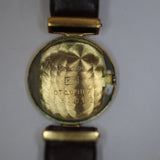 稼働 腕時計 OMEGA オメガ 132.012 cal.483 K18 約11.6g 手巻き カットガラス ゴールド色文字盤 26k391-9