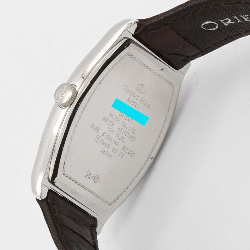 稼働 腕時計 ORIENTSTAR ROYAL オリエントスターロイヤル DNAB-B0 手巻き 18Kベゼル BASE シルバー M101