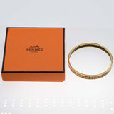 HERMES エルメス バングル エマイユPM 七宝焼き 18.2g ゴールドカラー アクセサリー 箱有 H22105