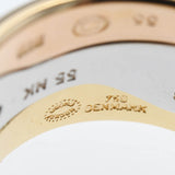 仕上済 GEORG JENSEN ジョージジェンセン フュージョンリング 指輪 #55 750 D入り 約15~15.5号 約17.5g ジュエリー eco358
