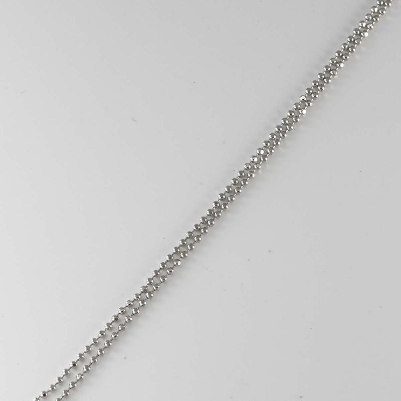 Ponte Vecchio ポンテヴェキオ ネックレス ダイヤ ハート クロス K18 D0.50 約6.8g ホワイトゴールド アクセサリー H18897