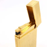 S.T.Dupont デュポン LINE2 ライン2 ヘアライン ガスライター ゴールドカラー 喫煙具 着火未確認 箱有 eco1729