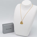 Christian Dior ディオール ネックレス GP ハート ネックレス 約7g アクセサリー 箱有 H11592