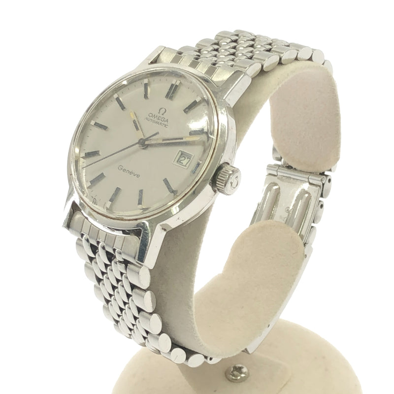 稼働 腕時計 OMEGA オメガ Geneve ジュネーブ 166.0098 cal.1481 デイト 自動巻き シルバ色文字盤 H17680