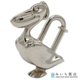 HERMES エルメス ペリカン モチーフ カデナ バッグチャーム シルバーカラー 服飾小物 M4433