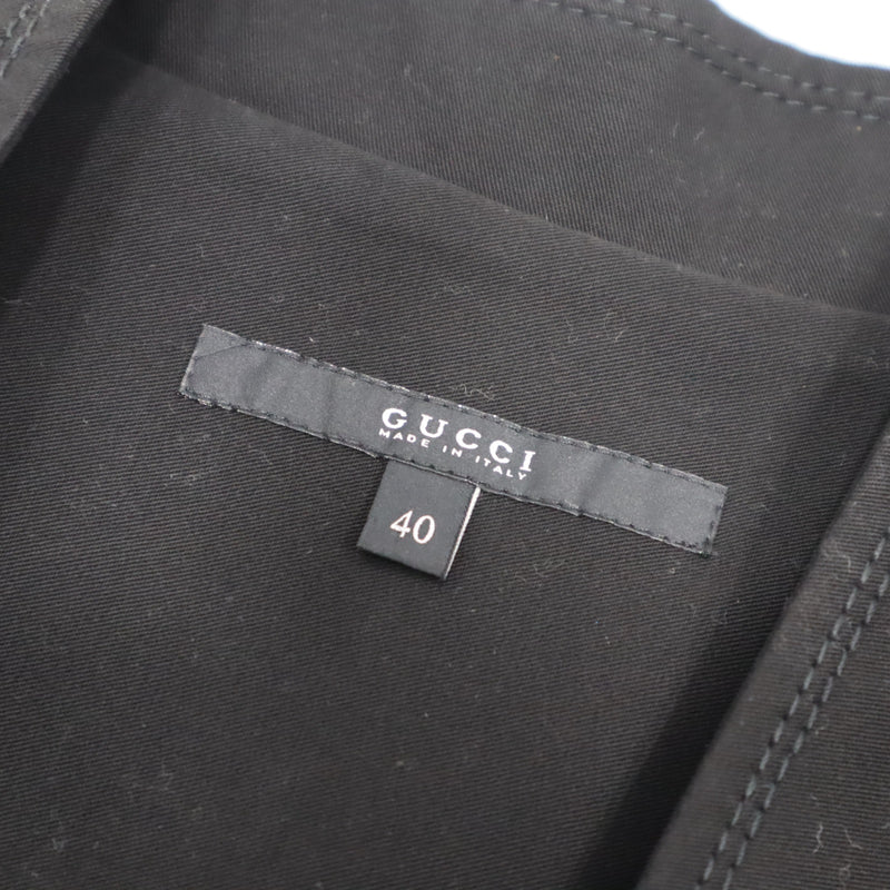 GUCCI グッチ 200600 ZS050 ワンピース ノースリーブ 40サイズ ブラック レディース H21043