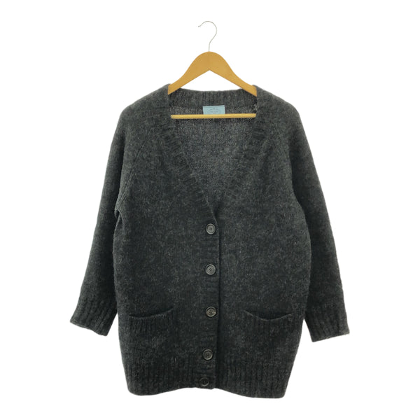 【超美品】プラダ 28万 ウールモヘア カーディガン PRADA プラダ モヘアカーディガン Vネック ウール混 サイズ38