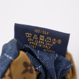 LOUIS VUITTON ルイヴィトン LV M77011 ビーマインドフル シュシュ 2本セット ヘアアクセ シルク100 ブラウン系 26k556-8