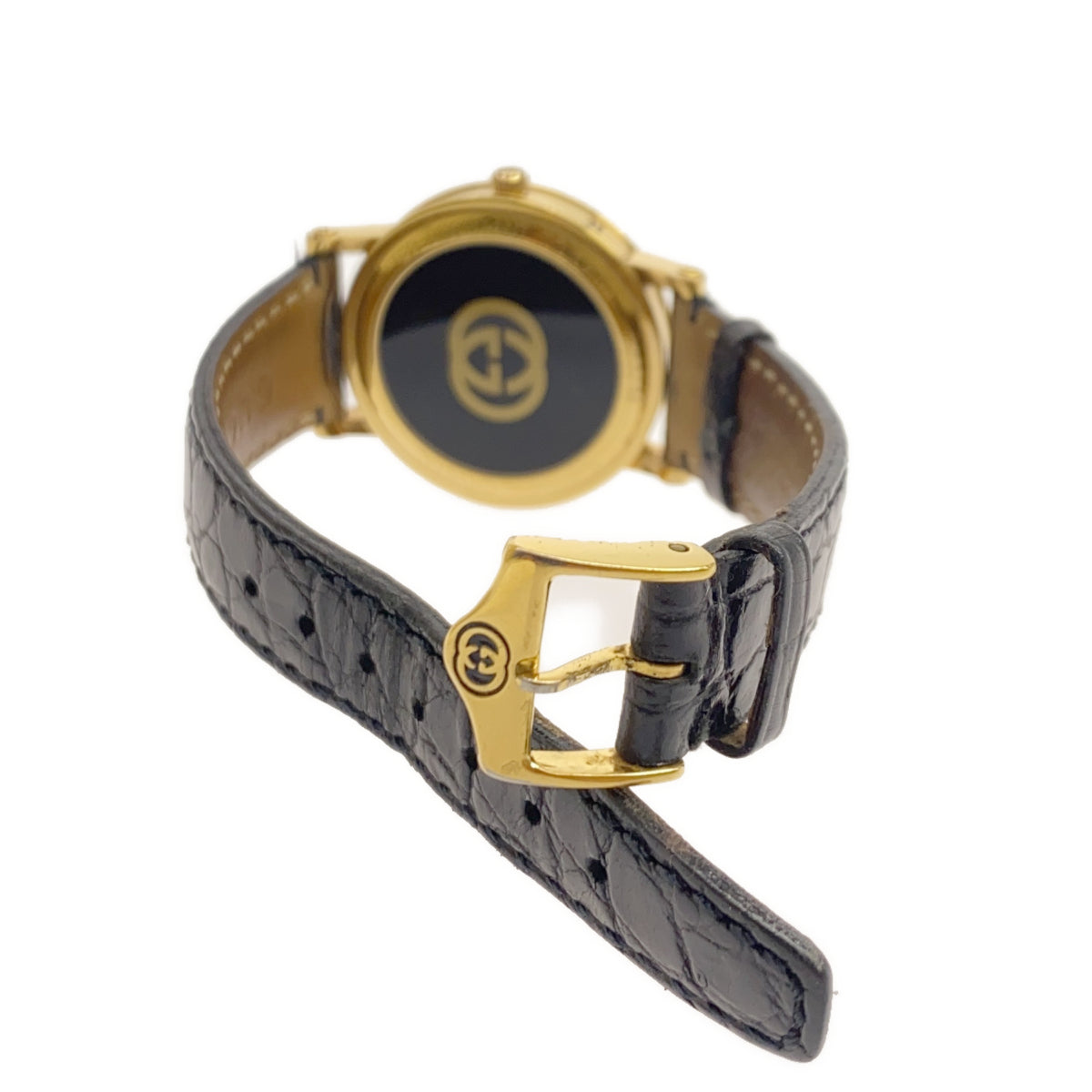 GUCCI グッチ 時計 コインウォッチ メンズ ローマ数字 白文字盤