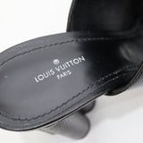 LOUIS VUITTON ルイヴィトン LV MA0210 インディアナミュール サンダル 37 1/2 約24.5cm ブラック レディース 箱・保管袋 H10565