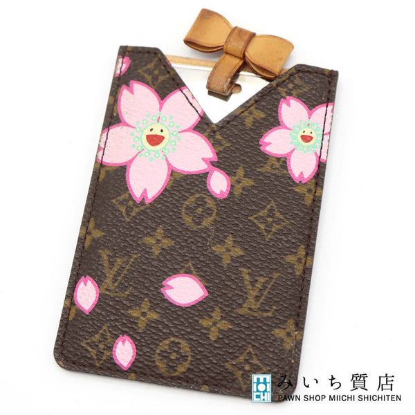LOUIS VUITTON ルイヴィトン LV 村上隆 M92018 ミラー エテュイ・ミロワール モノグラム チェリーブロッサム H5734