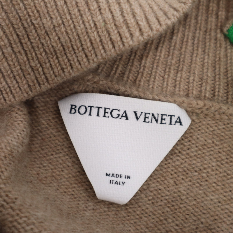 未使用 BOTTEGA VENETA ボッテガ セーター EPBV101546A XS ベージュ グリーン EPBV101546A ウール100％ 25k943-7