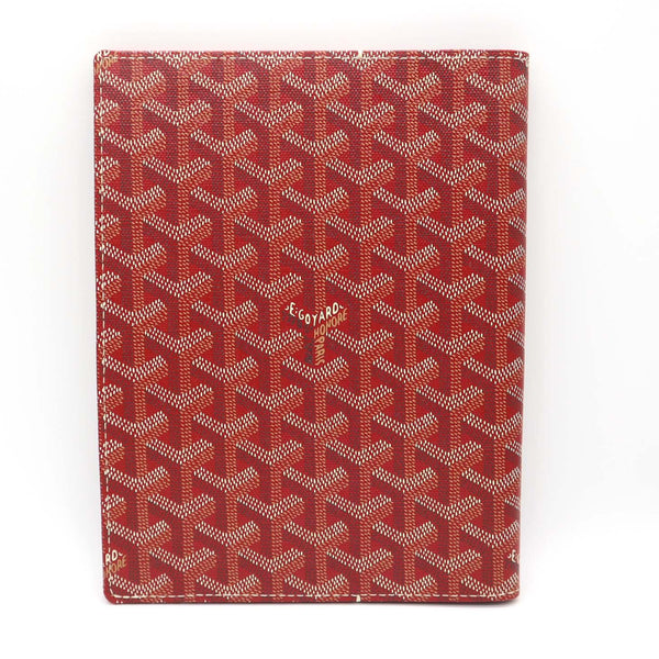 GOYARD ゴヤール ブックカバー ノートカバー 手帳カバー 赤 H2142