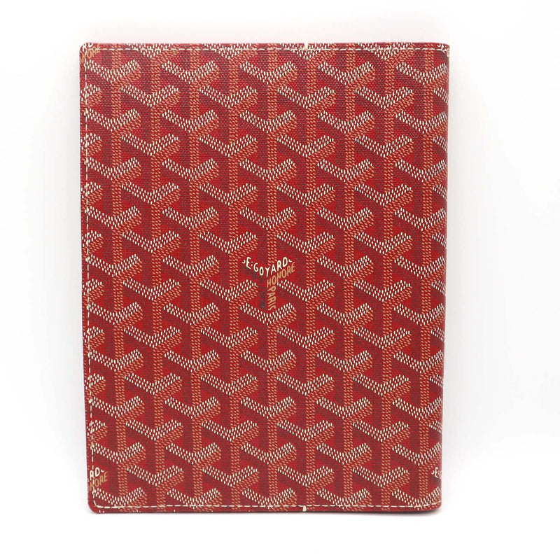 GOYARD ゴヤール ブックカバー ノートカバー 手帳カバー 赤 H2142