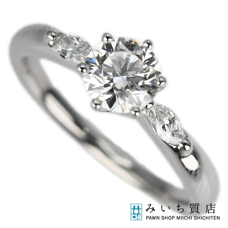仕上済 TASAKI タサキ ダイヤ リング 指輪 pt950 D0.55 0.11 約9号 約4.3g ジュエリー アクセサリー 箱有 H6016