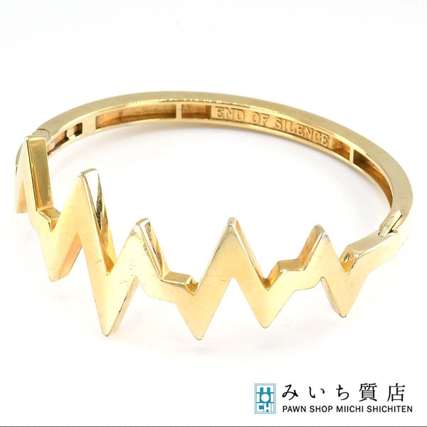 JUSTIN DAVIS ジャスティンデイビス エンドオブサイレンス バングル ゴールドカラー 925 約28.8g アクセサリー H12791