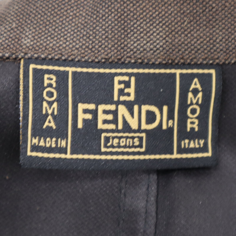 FENDI フェンディ ベスト サイズ 42 ロゴ ブラウン系 アウター  服 ファッション H18765