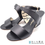 Salvatore Ferragamo フェラガモ サンダル 6 1/2 23.5cm ブラック 靴 21k352-2