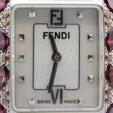 FENDI フェンディ クラシコ Mini Mosaic 7000L シェル文字盤 ストーンベゼル 2026.5電池交換済 H23040