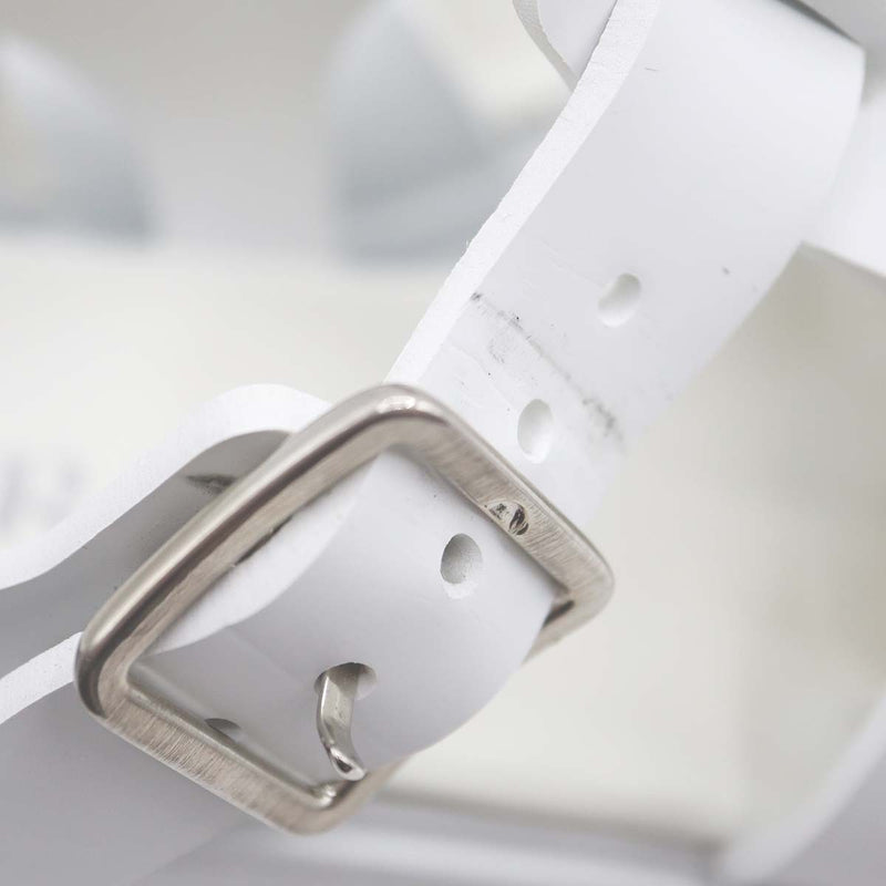 PRADA プラダ モノリス ラバー サンダル トライアングルロゴ ホワイト 36サイズ レディース シューズ 箱あり 25k402-5