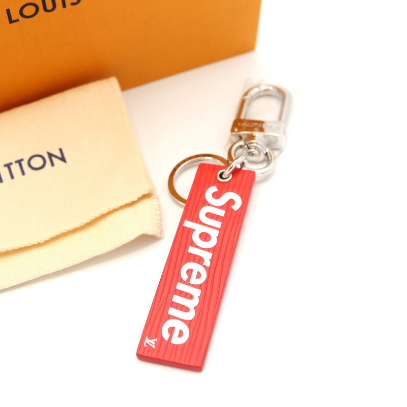 未使用 LOUIS VUITTON ルイ ヴィトン LV Supreme MP2074 エピ バッグチャーム キーホルダー H11027