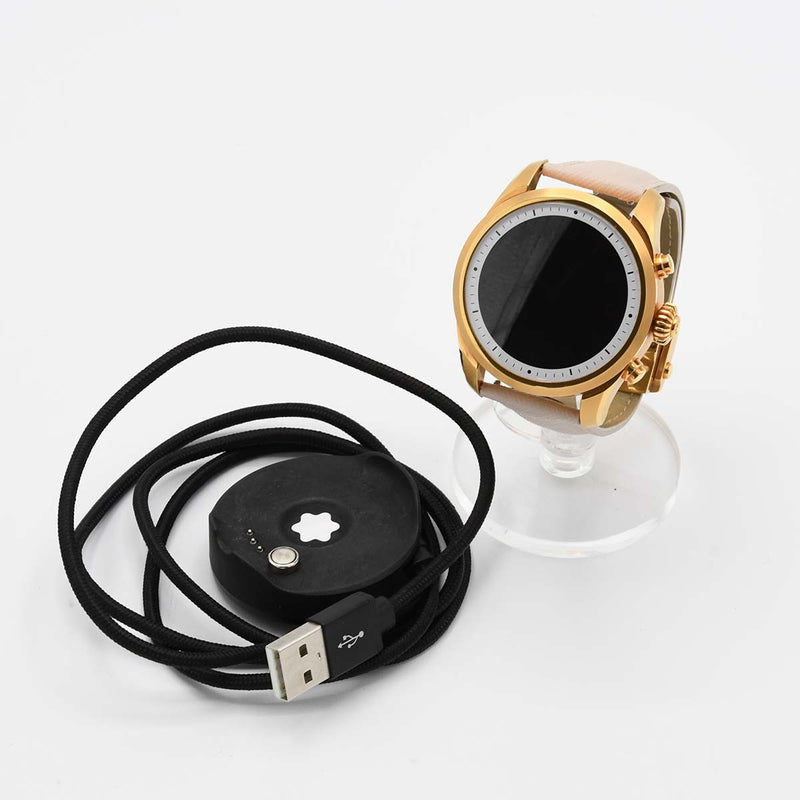 希少 腕時計 稼働 Montblanc モンブラン サミット M/N:S2T18 スマートウォッチ ゴールドカラー 充電器 H18270